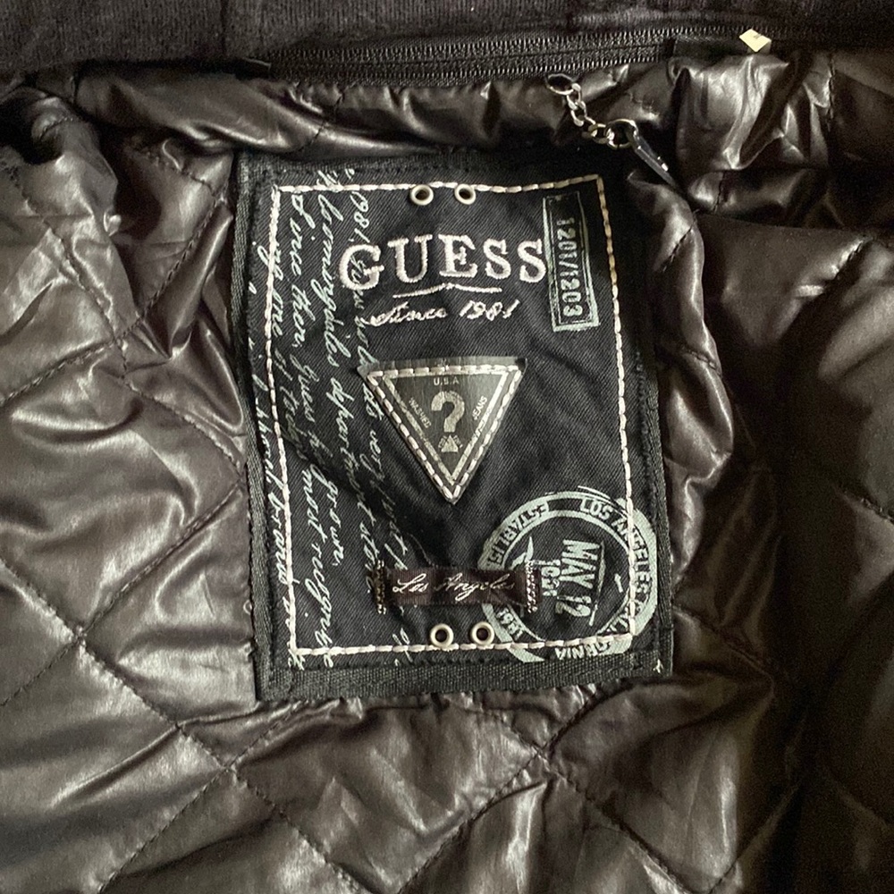 Black guess leather jacket